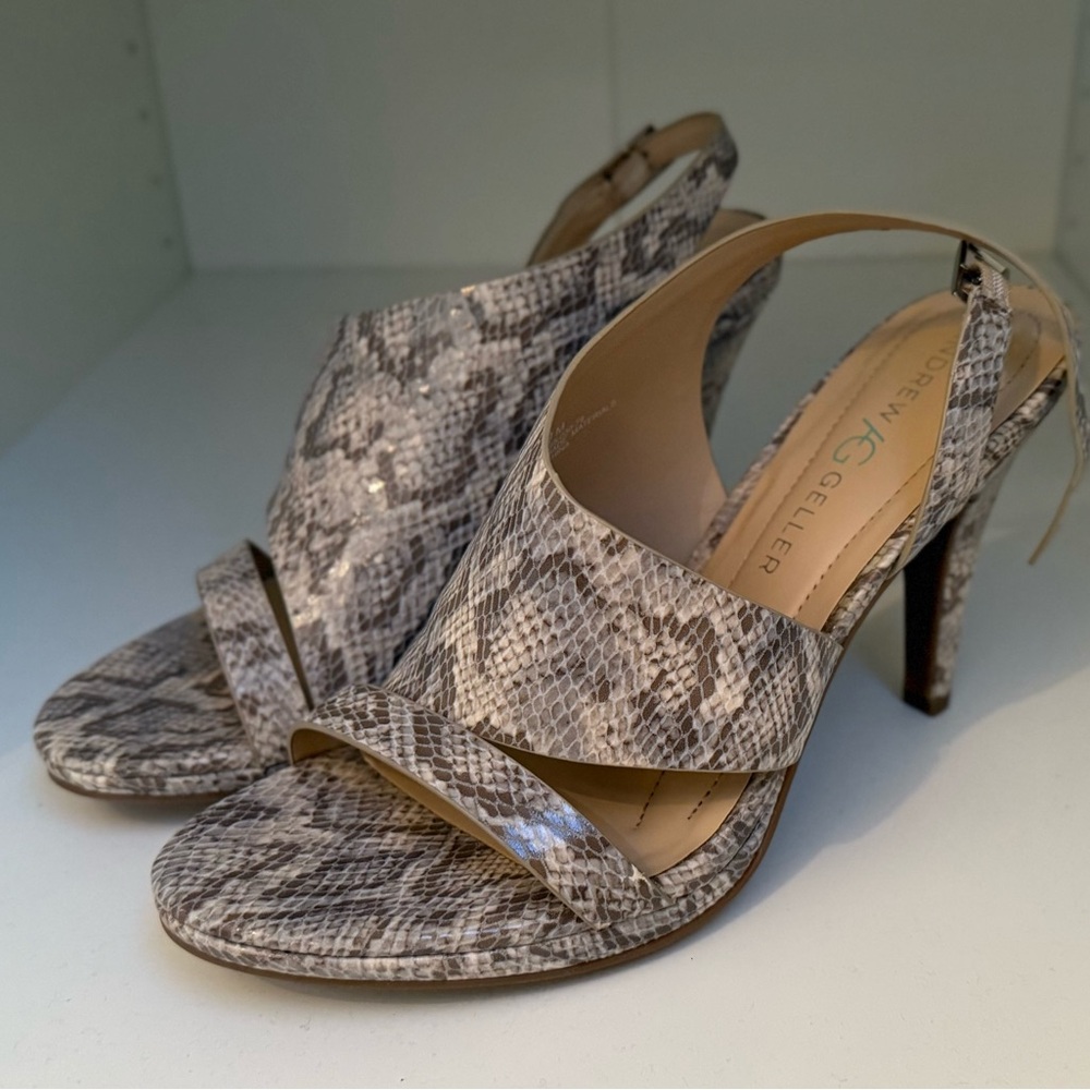 Women's Snakeskin High Heel Sandals